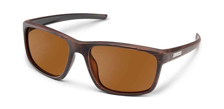 Suncloud Respek Sunglasses Polarized in Burnished Brown with Brown